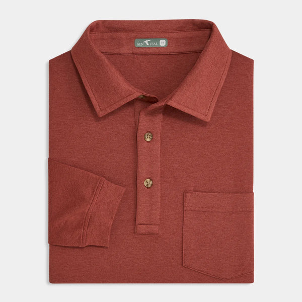 Wander Long Sleeve Polo - Current