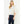 Puff Sleeve Cream Peasant Top