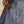 Denim Button Down Top w Ruffle Mock Neckline