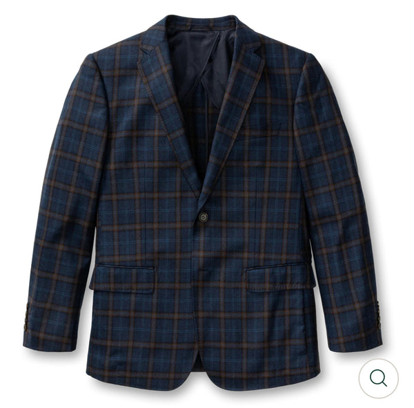 Erikson Plaid Sport Coat Maritime Blue