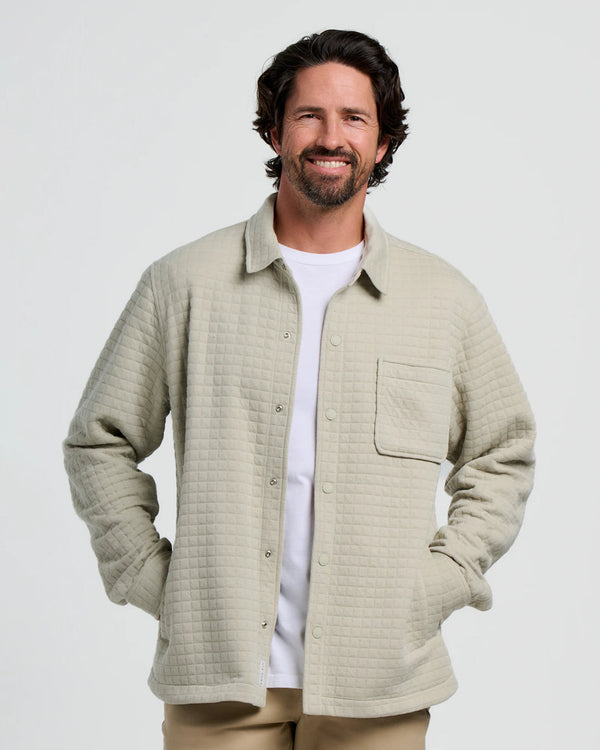 Men's Downvalley Overshirt - Heather Sandstone