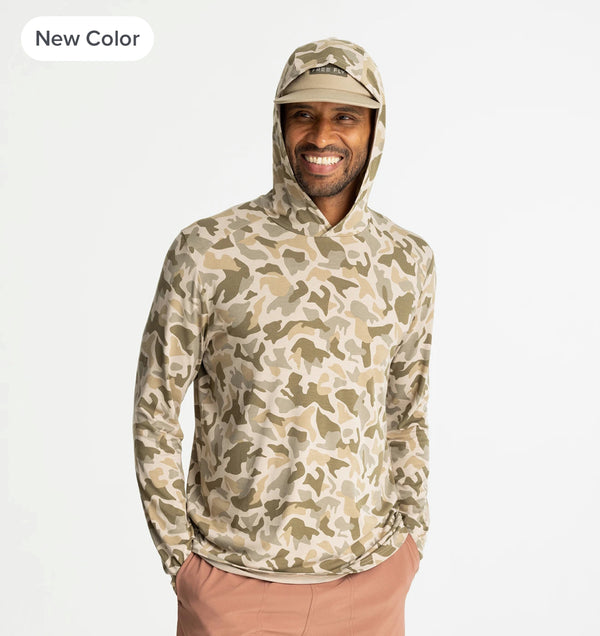 Men's Bamboo Shade Hoodie - Barrier Island Camo