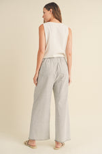 Cloud Stripe Linen Pants