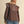 Cocoa Brown Embroidered Long Sleeve Top w Ruffle Mock Neckline