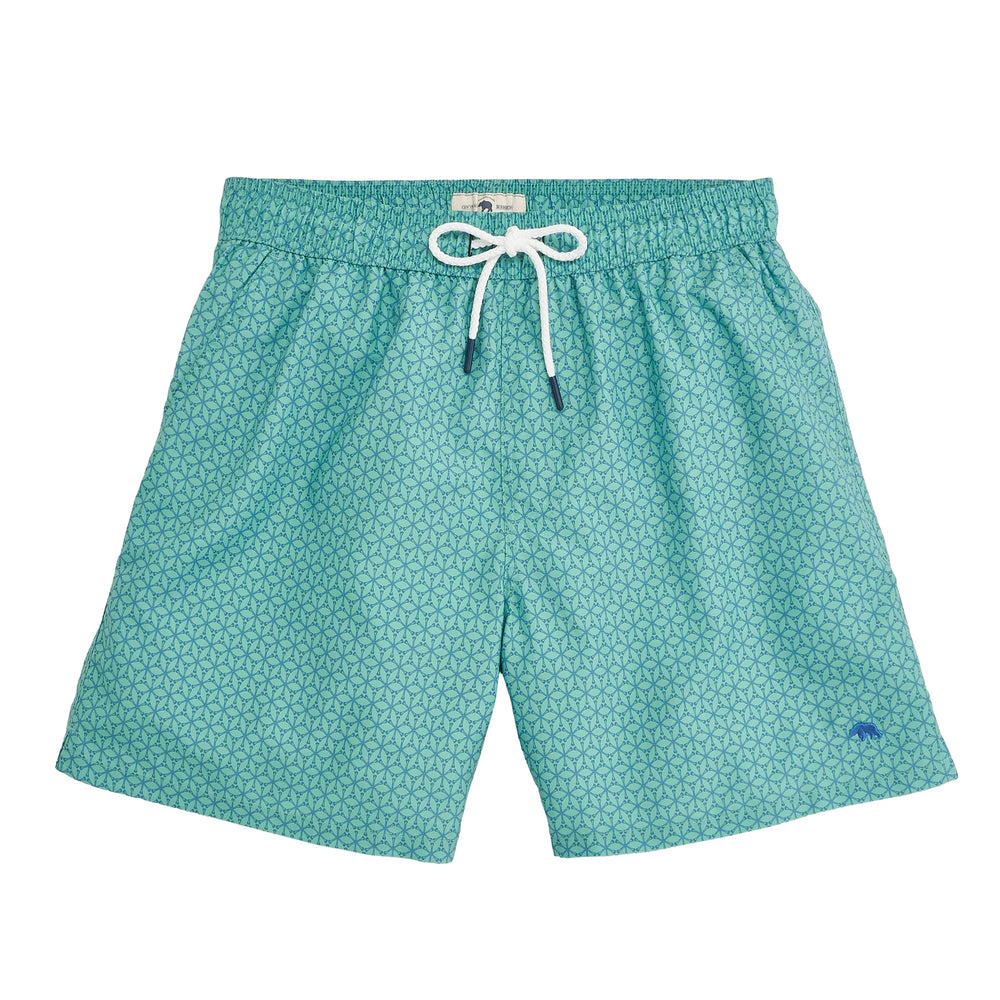 Out Of Office Swim Trunk -  Posy Green