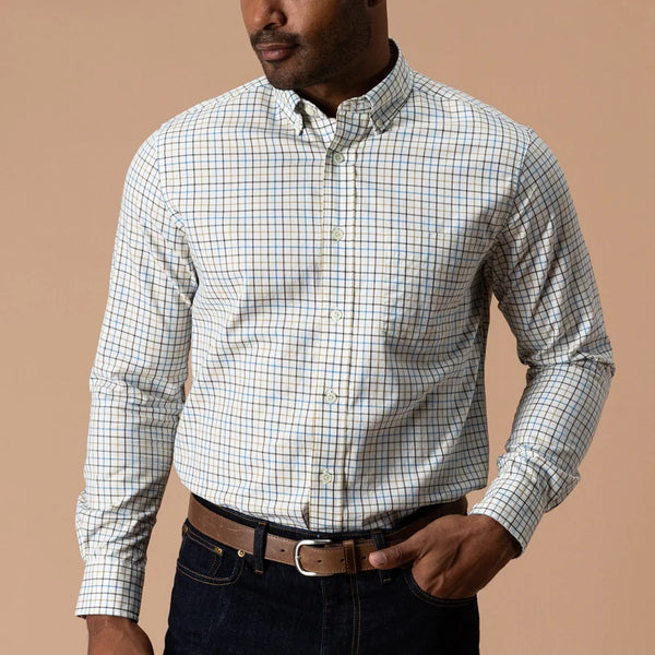 Cotton Twill Sport Shirt - Wheatfield