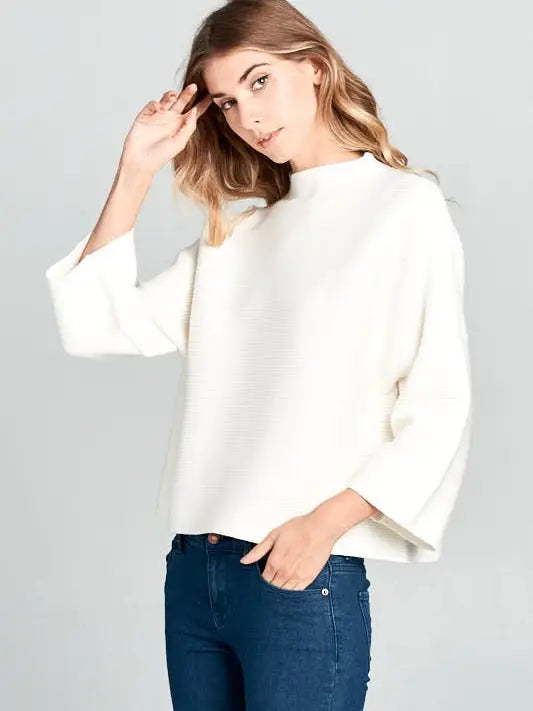 Not Your Casual Top Ivory