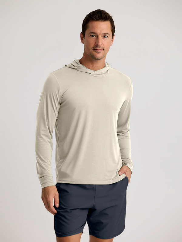 Men's Elevate Lightweight Hoodie: Heather Birch