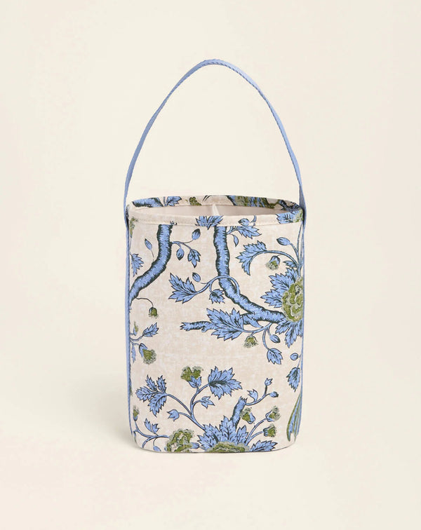 Double Wine Caddy Japonica Bird Green
