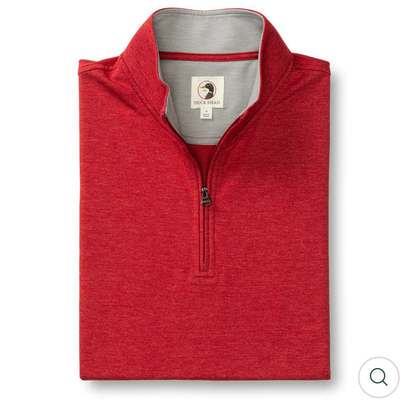 Dunmore Performance 1/4 Zip Pullover RIO RED HEATHER