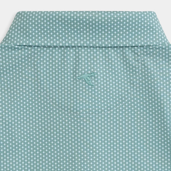 Sea Mist Portview Printed Performance Polo