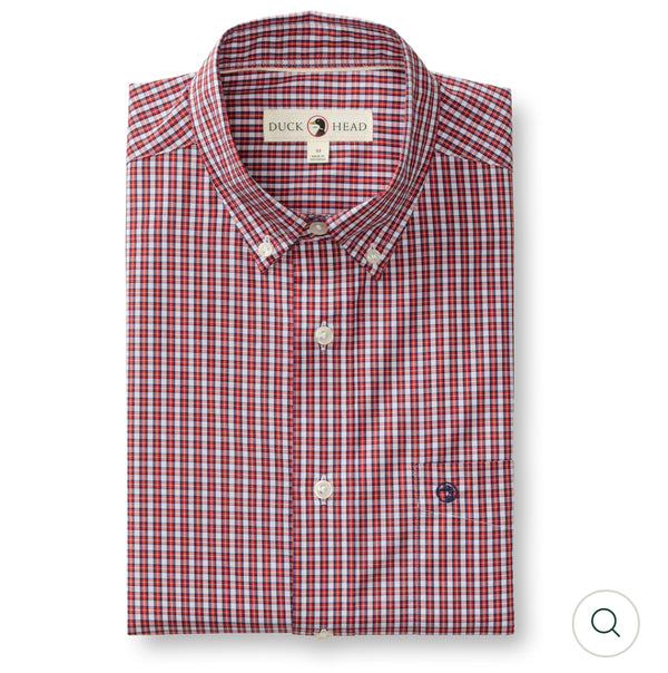Performance Poplin Sport Shirt
Coker Plaid Red