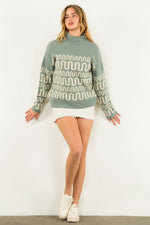 Pattern Knit Sweater