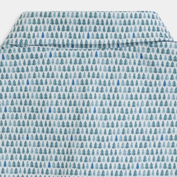 Timberline Printed Performance Polo - Laurel Green
