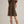 Black & Tan Gingham Ruffle Sleeve Mini Dress w Shirt-Style Neckline