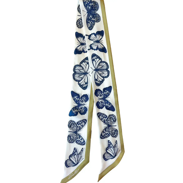The Mariposa Twilly in Navy & Gold