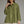 Solid Olive Long Sleeve Top featuring Smocked Detailing