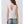 White Contrast Stitch Sleeveless V-Neck Top