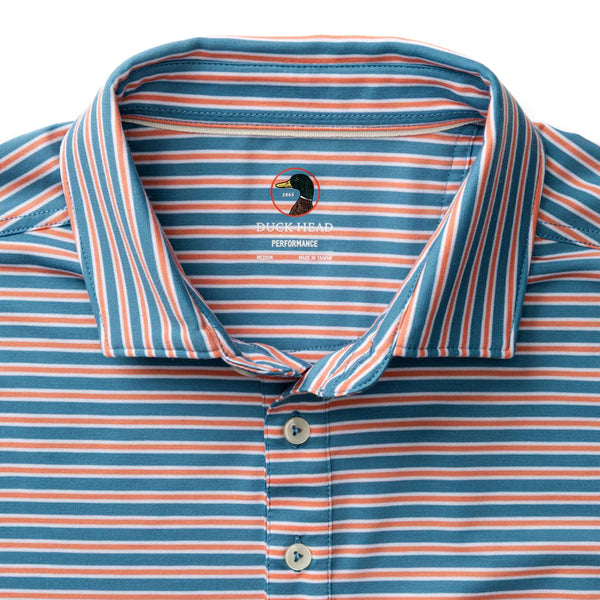 Summerford Performance Jersey Polo - Sunwashed Blue