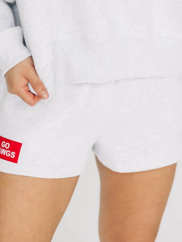 The Becca Shorts Go Dawgs Woven Label | Ash