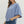 Solid Blue Relaxed-Fit Top