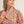 Short Puff Sleeve Red Floral Top w Stripe Contrast & Ruffled Neckline