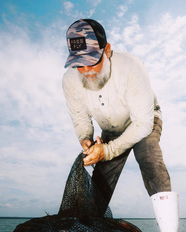 Wave Trucker Hat: Congaree Camo