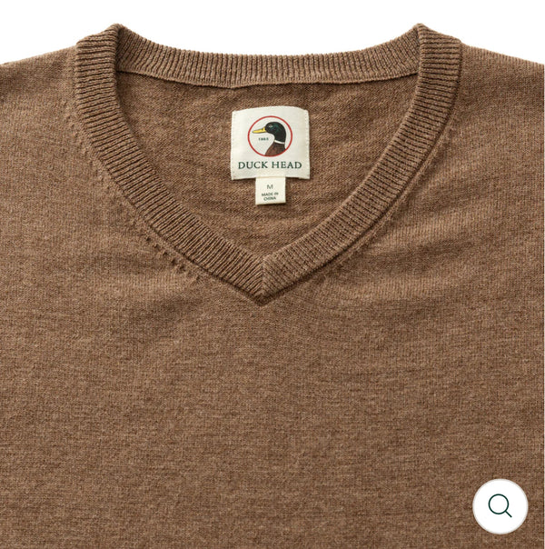 Buckley Merino V-Neck Sweater
Dark Oak Heather