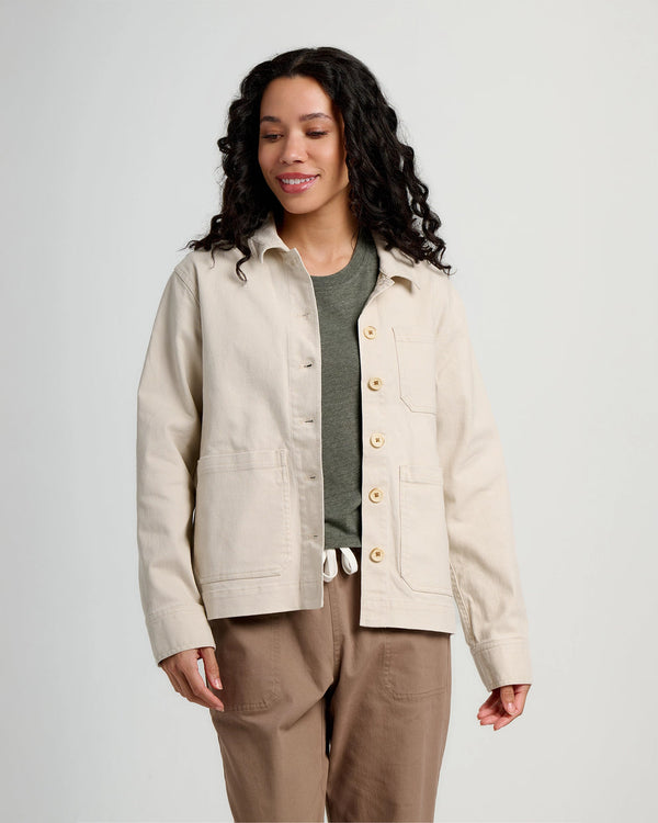 Women's Folly Twill Chore Coat - Stone