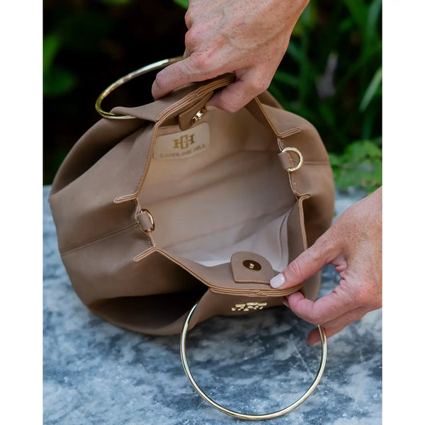 Brooks Bag with Rings Latte S