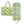 Petite Frond Green Hanging Travel Case