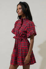 Arvada Plaid Cottonwood Mini Dress