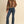 Suede Chocolate Brown Embroidered Top