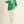 Kelly Green 3/4 Sleeves Top w Color Contrast Accent