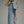 Denim Collared Short Sleeve Mini Dress w Front Zipper