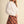 Off White Button Up Top with Scalloped Trim