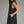 Black Solid Sleeveless Mini Dress w Back Pleat Detail
