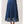 Navy Embroidered Border Pleated Maxi Skirt