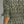 Olive Floral Print Puff Sleeve Midi Dress w Front Zipper Closure