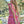 Tarie Tropical Emely Tiered Maxi Dress Pink & Orange