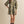 Floral Print Olive 3/4 Puff Sleeve Mini Dress