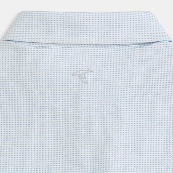 Heritage Blue Jacquard Performance Polo