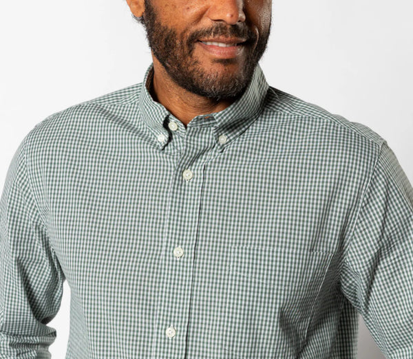 Cotton Cashmere Poplin Sport Shirt - Duck Green