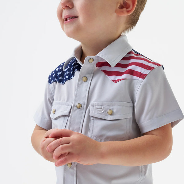 Youth Performance Western Shirt - All American
