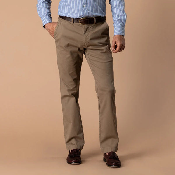 Classic Fit Gold School Chino - Rustic Brown