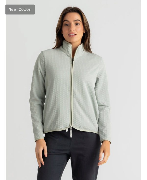 Women's Gridback Fleece Jacket: Desert Sage