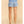 Embroidered Blue Eyelet Short with Belt
