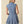 Sarai Gingham Sleeveless Shirt Dress | Teal Blue