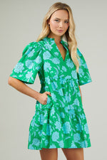 Waterlilly Floral Shift Dress