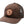 Trucker Hat With Camo Mesh - Dark Brown